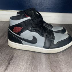 Black Grey Jordan 1 Mid