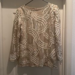Heavy Sequin Size Medium Womens Dress Evening Top
