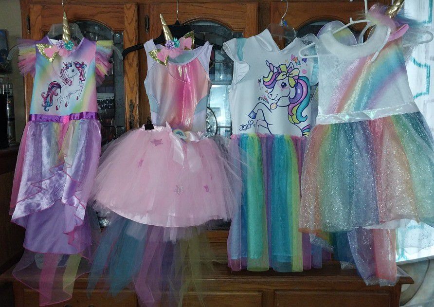 Girls Dress-up Unocorn Costumes (Different Prices)