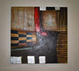 Canvas Abstract Painting Hand-painted Wall Art 40” x 40”