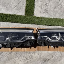 OEM BMW G30 Adaptive LED Headlights – Pair – Modules Included – Halos Not Working