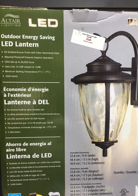 Altair Lighting Outdoor Energy Saving Led Lantern For In Honolulu Hi Offerup
