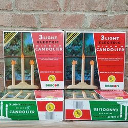 Beacon 3-Light Electric Window Candoliers
