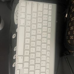Mac keyboard and monitor
