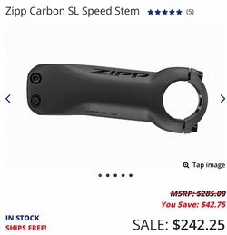 Zipp SL Speed Carbon Bike Stem 80cm