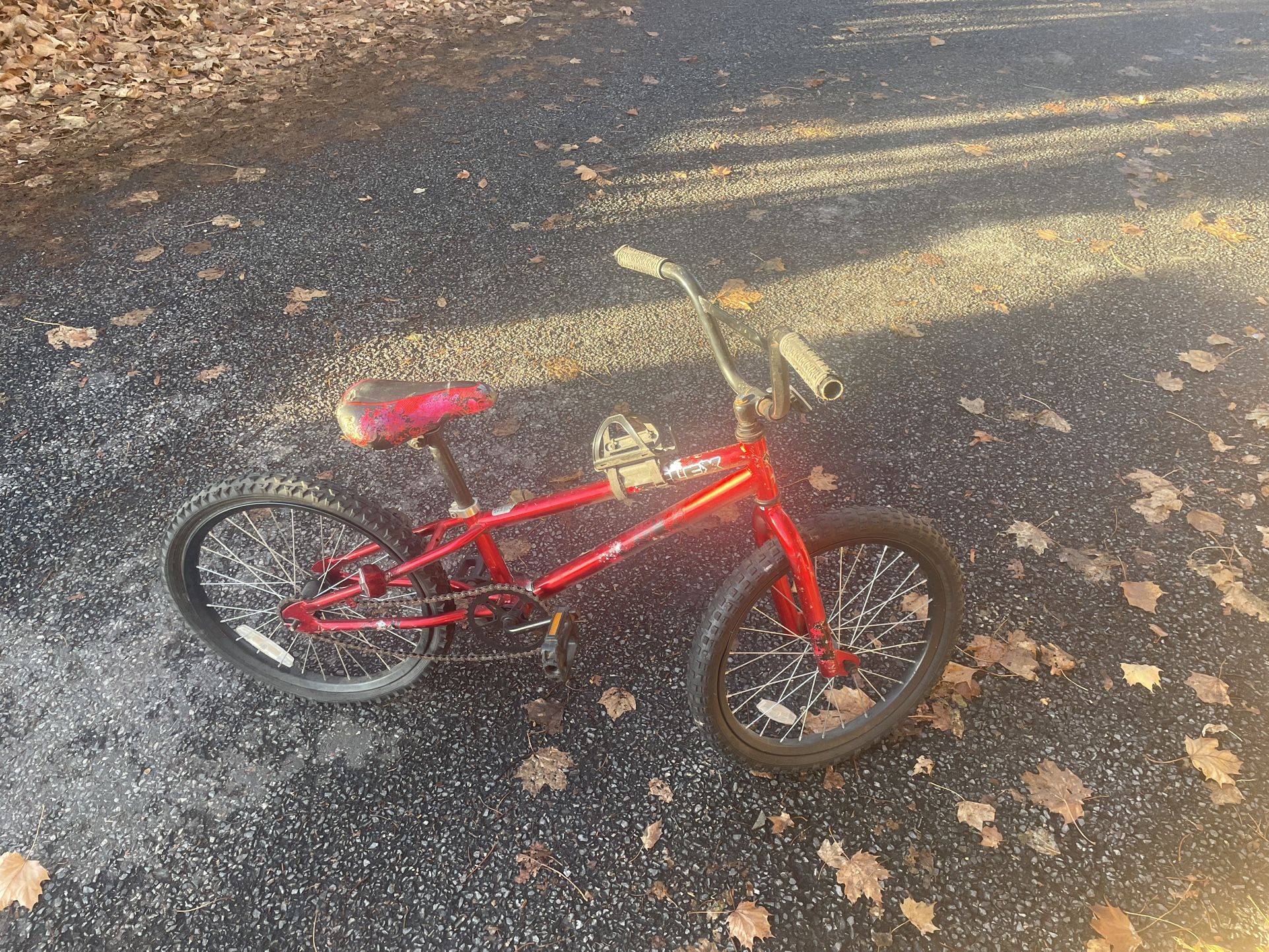Red And Black Preteen Bmx Bike