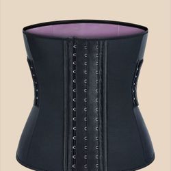 Corset Latex Buckle Waist Corset Belt LATEX 