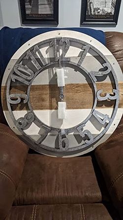 Brand New Large Rustic Farmhouse Clock