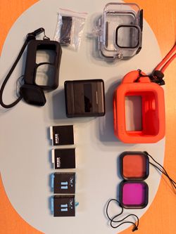 GoPro Hero 11 Accessories Bundle – 4 Batteries (2 Official), Filters, Housing & More – Lightly Used!