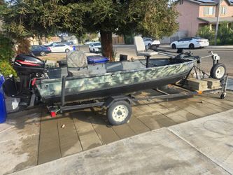 Fishing Boat with Hangkai Outboard Motor and Trailer