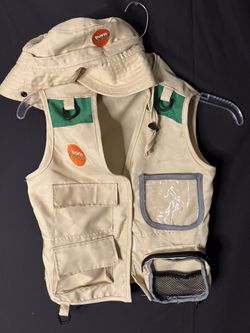 EXPLORER Outdoor Safari Vest Hat Adventure Scavenger Child Youth Go Diego Go