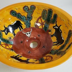 🇲🇽🇲🇽 MEXICAN TALAVERA HANDMADE 🌵🐂
Bathroom sink 
Only $62 👇👇👇