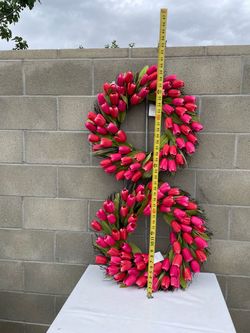 💥REDUCED💥 Two 🌷 Artificial Tulip wreaths 🌷 NWT KIRKLAND’S HOME 🌷 Retail $69.99+Tax Each 🌷
