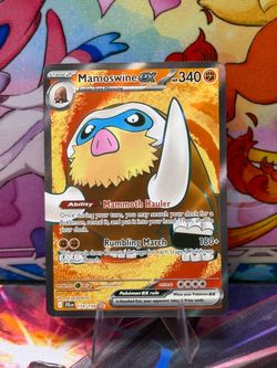 Mamoswine EX Ultra Rare Card 174/159, Scarlet & Violet Journey Together