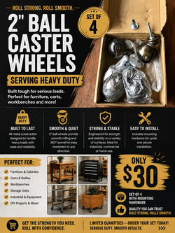 Swivel Caster Wheels with Stem Set