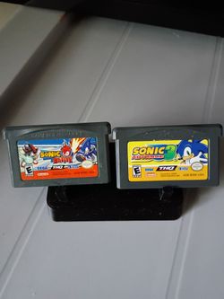 Sonic Battle & Sonic Advance 3 GBA Cartridges