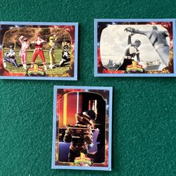 Vintage Power Ranger Trading Cards 