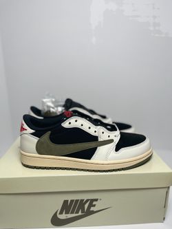 Travis Scott Olive Jordan 1 low