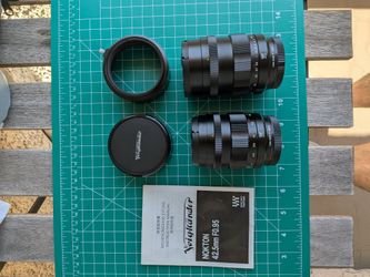 Voigtlaender Nokton 42.5mm & 25mm - f0.95 (Mint Condition)