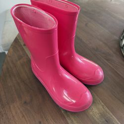Pink Rain Boots Size 1 