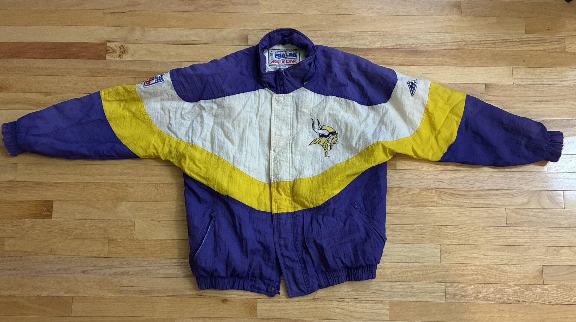 Vintage Minnesota Vikings Apex One Puffer Jacket Coat Men’s Size