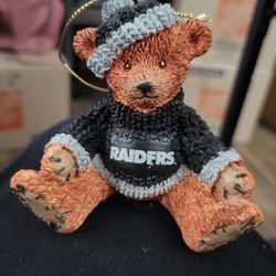 Vintage Raiders Teddy Bear Christmas Ornament 