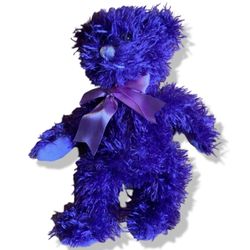 Mini Purple Beanie Teddy Bear 8”