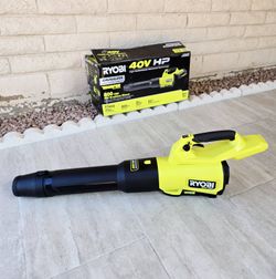 RYOBI 40V HP Brushless WHISPER Series Leaf Blower 800CFM, 180MPH