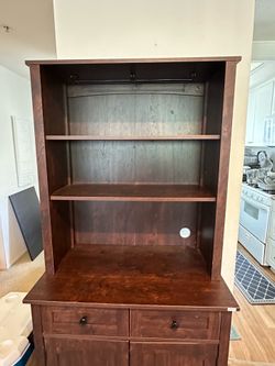 Coffee, Wine Bar Hutch Cabinet