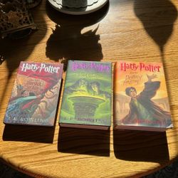 Lot of 3 Harry Potter Hardcover Books 2, 6, 7