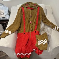 Ginger Bread Halloween Onesie Costume 