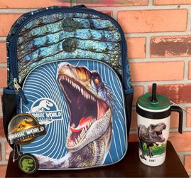 Jurassic World backpack set