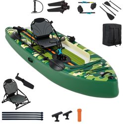 Inflatable Peddle Kayak and Paddle Board Conversion