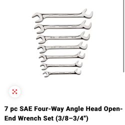 Snap on 4-way Angel Head Open End Wrench 