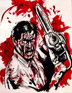 Ash Chainsaw Fan Art By Brandy Devoid