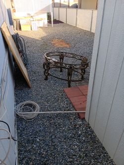 Iron And Glass Table