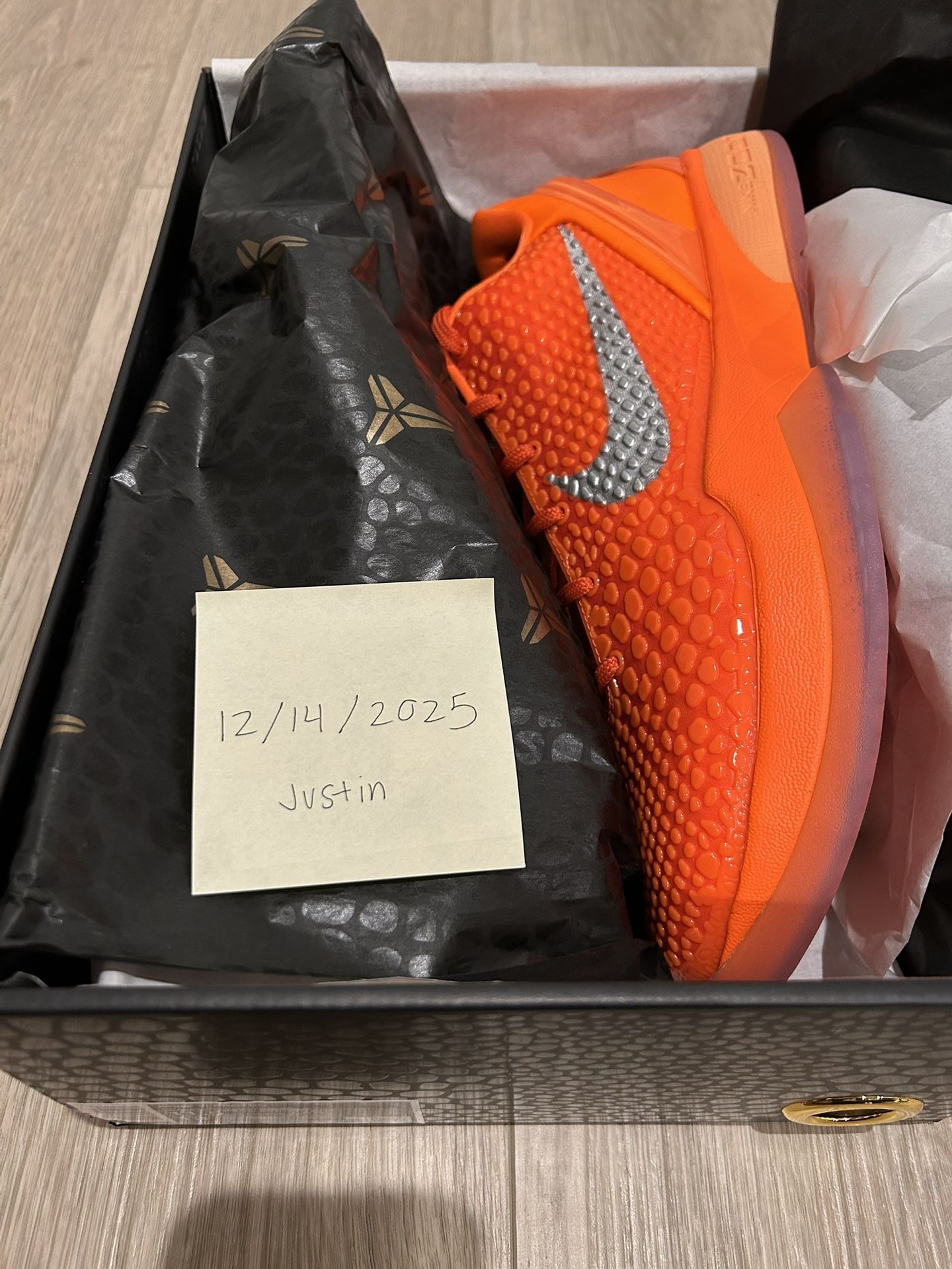 Kobe VI “Total Orange” aka WNBA All-Star Colorway Deadstock size 11.5 Price: $335 obo