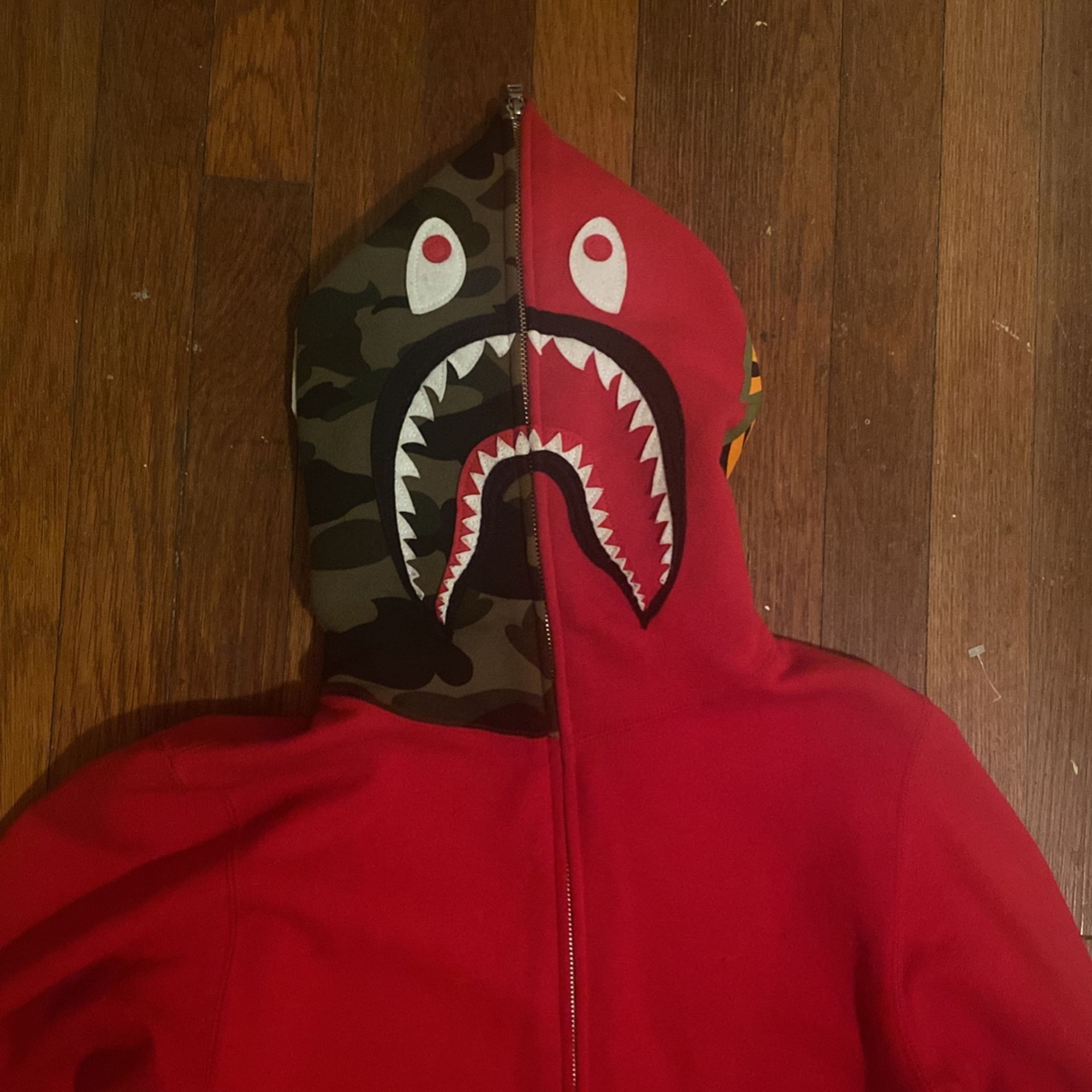  Bape Full Zip Shark hoodie 