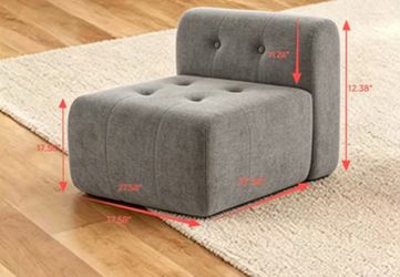 Brand New Modern Gray Accent Sofa Chair