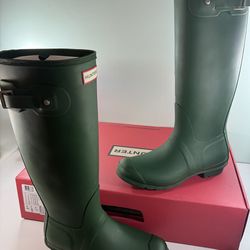 NEW HUNTER Original Tall Rubber Waterproof Women's Boots WFT1000RMA - size 8/ 9