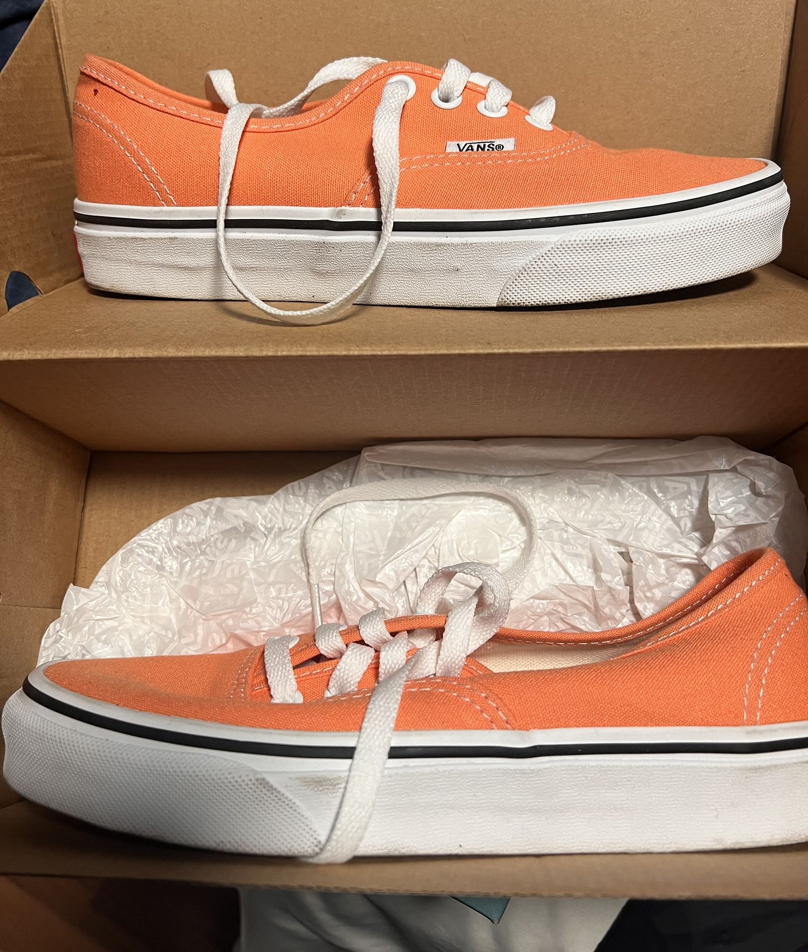 Vans, Orange Color, Size 6.5