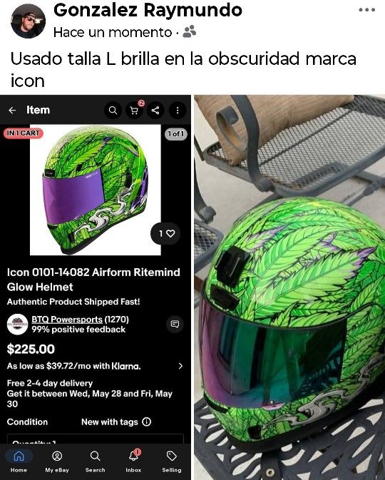 Size L Icon Glow In The Dark