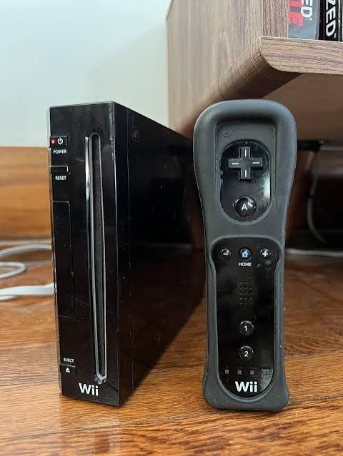 Black Wii All Wires 