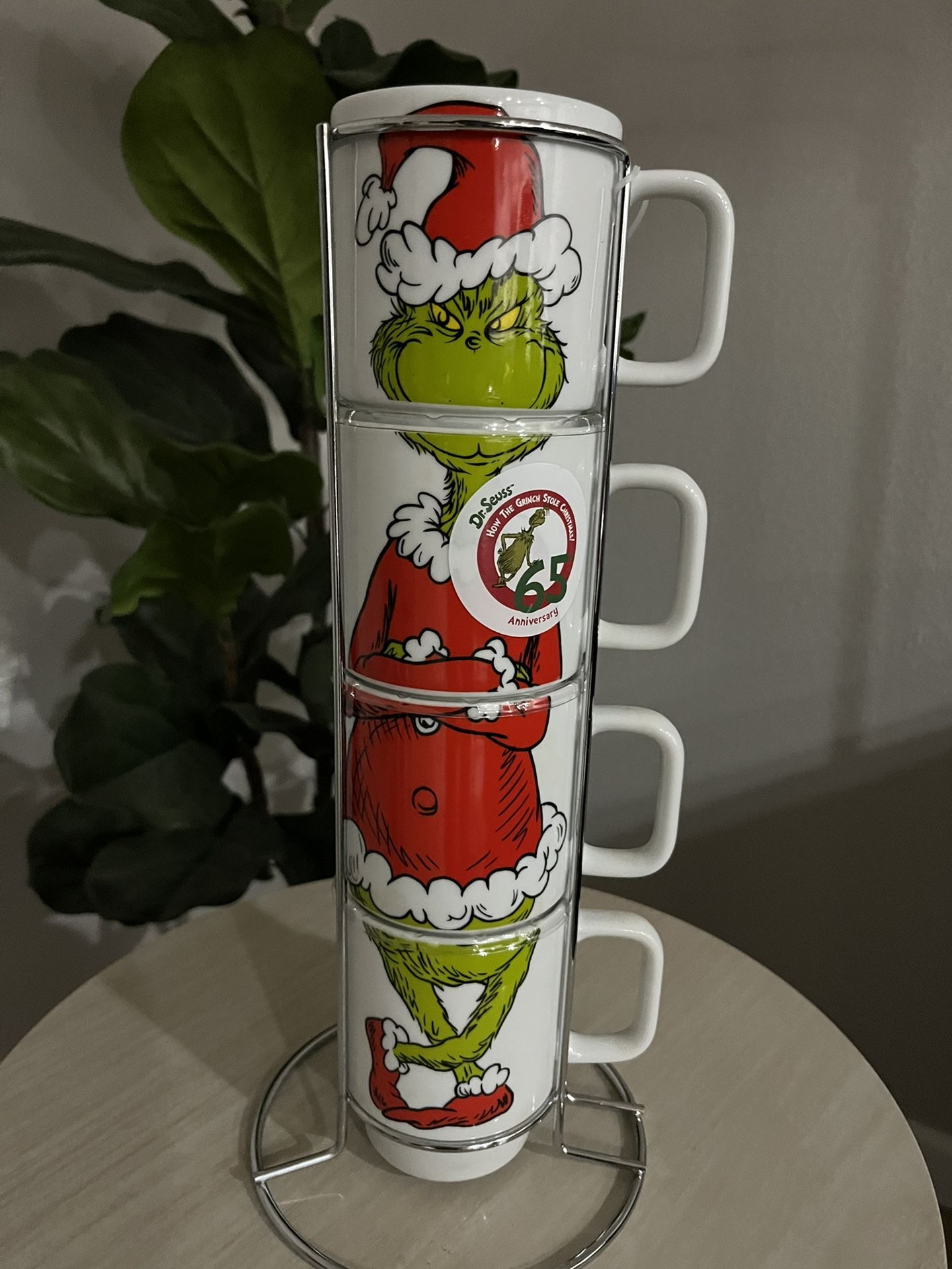 NWT 65 Anniversary GRINCH Stacking Mugs