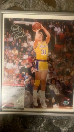 Kurt Rambis Autographed Photo Lakers