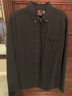 Black stretchy dress up shirt