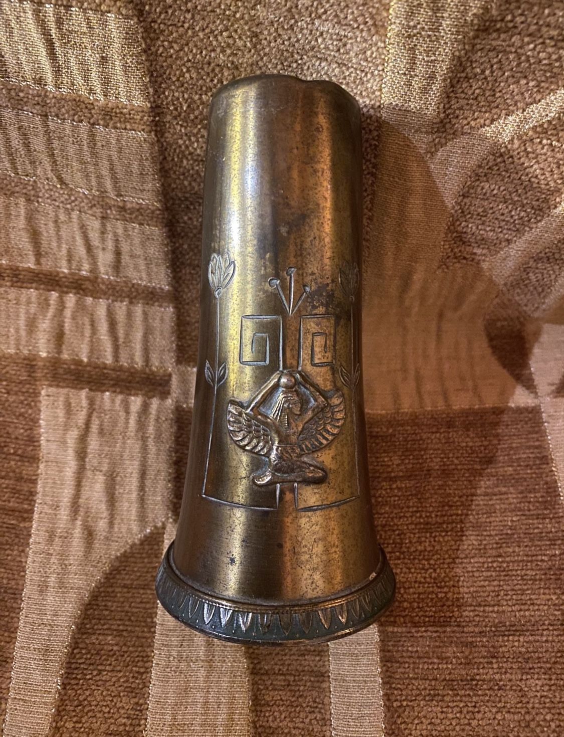 Benedict Karnak Brass 629 Egyptian Goddess Salt Shaker