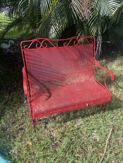 Vintage Antique Loveseat Glider