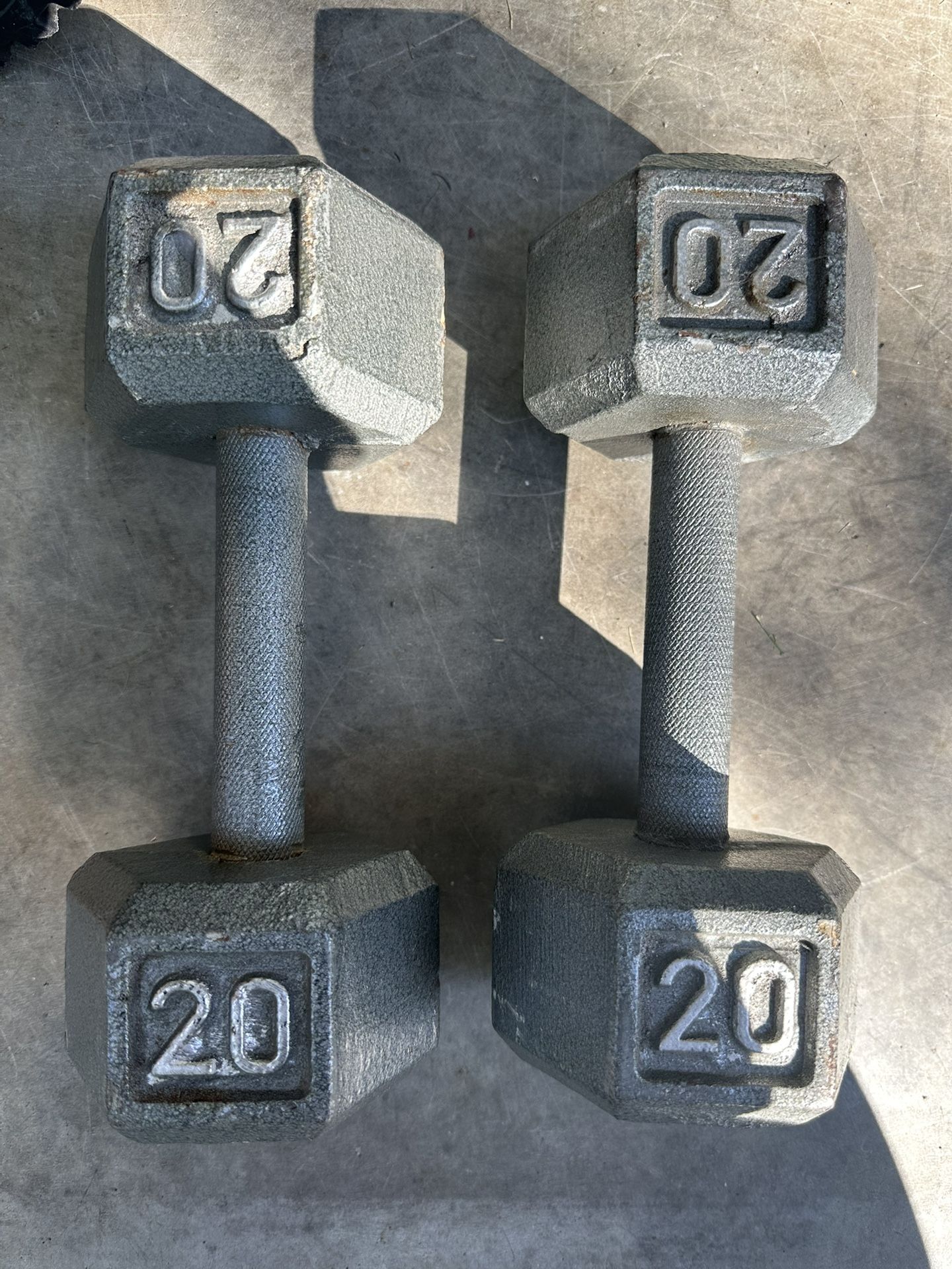 Pair Of 20 Lb Dumbbells