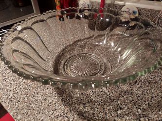 Vintage clear pressed Glass
